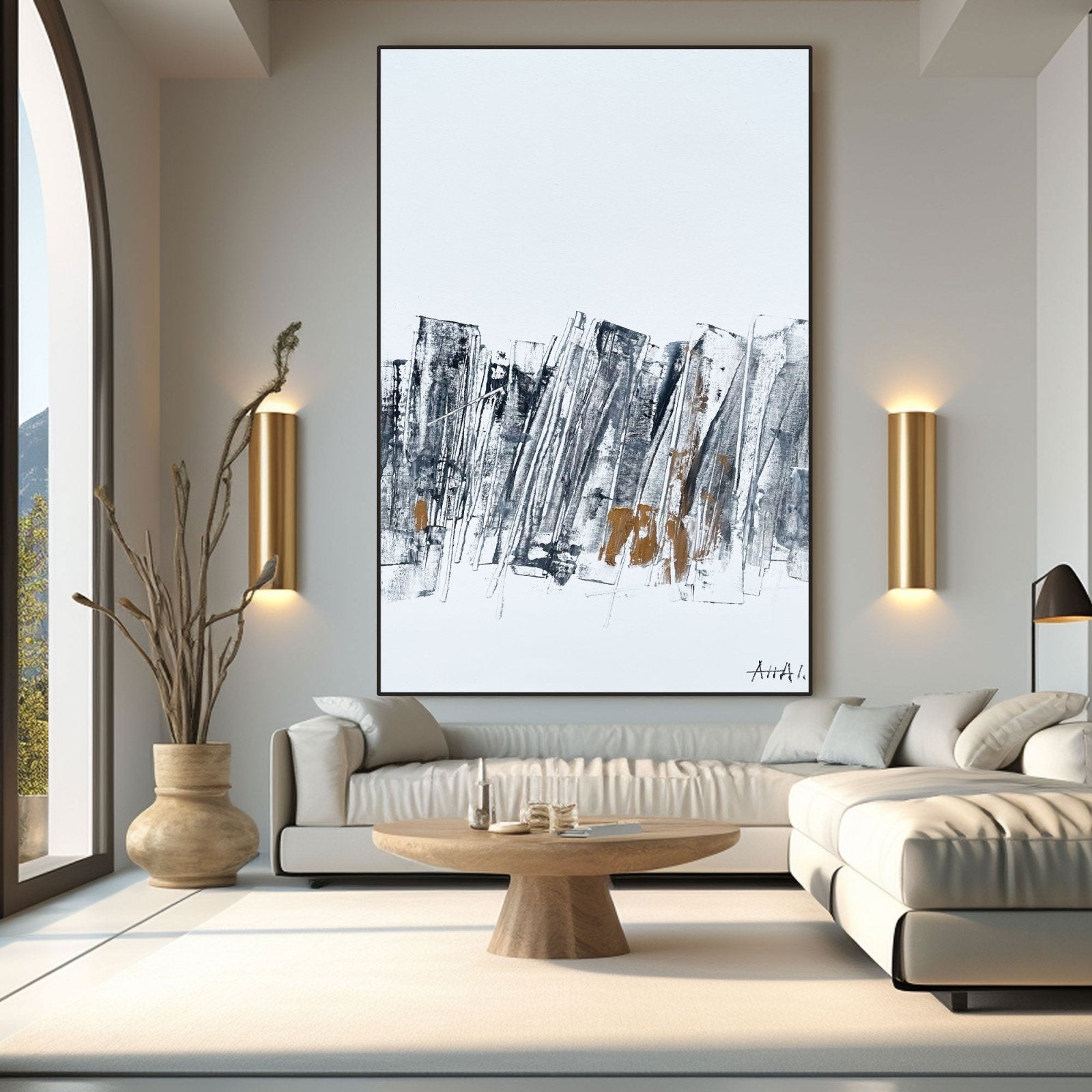 Abstract Painting "Fragmenty Miasta” - nukeart