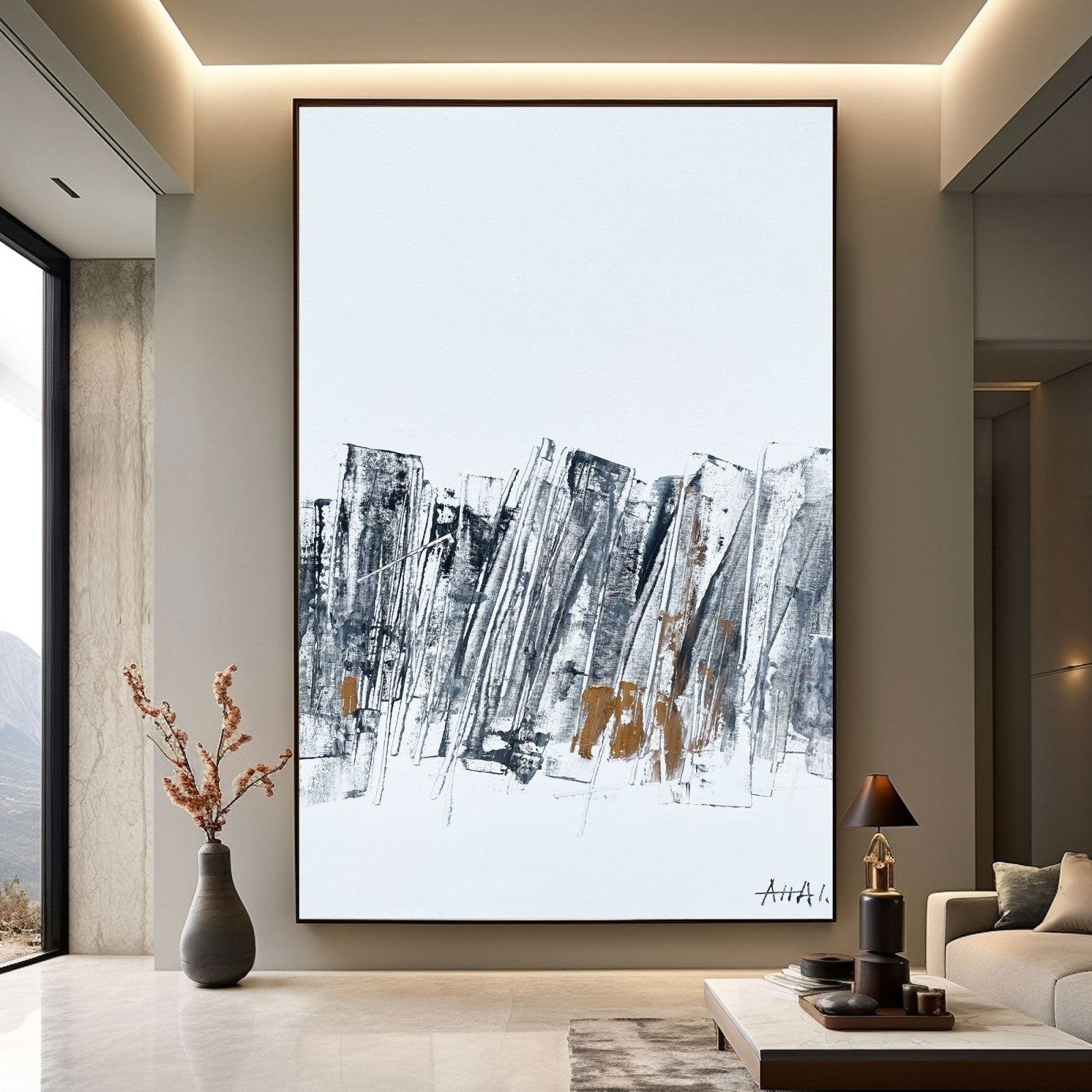 Abstract Painting "Fragmenty Miasta” - nukeart