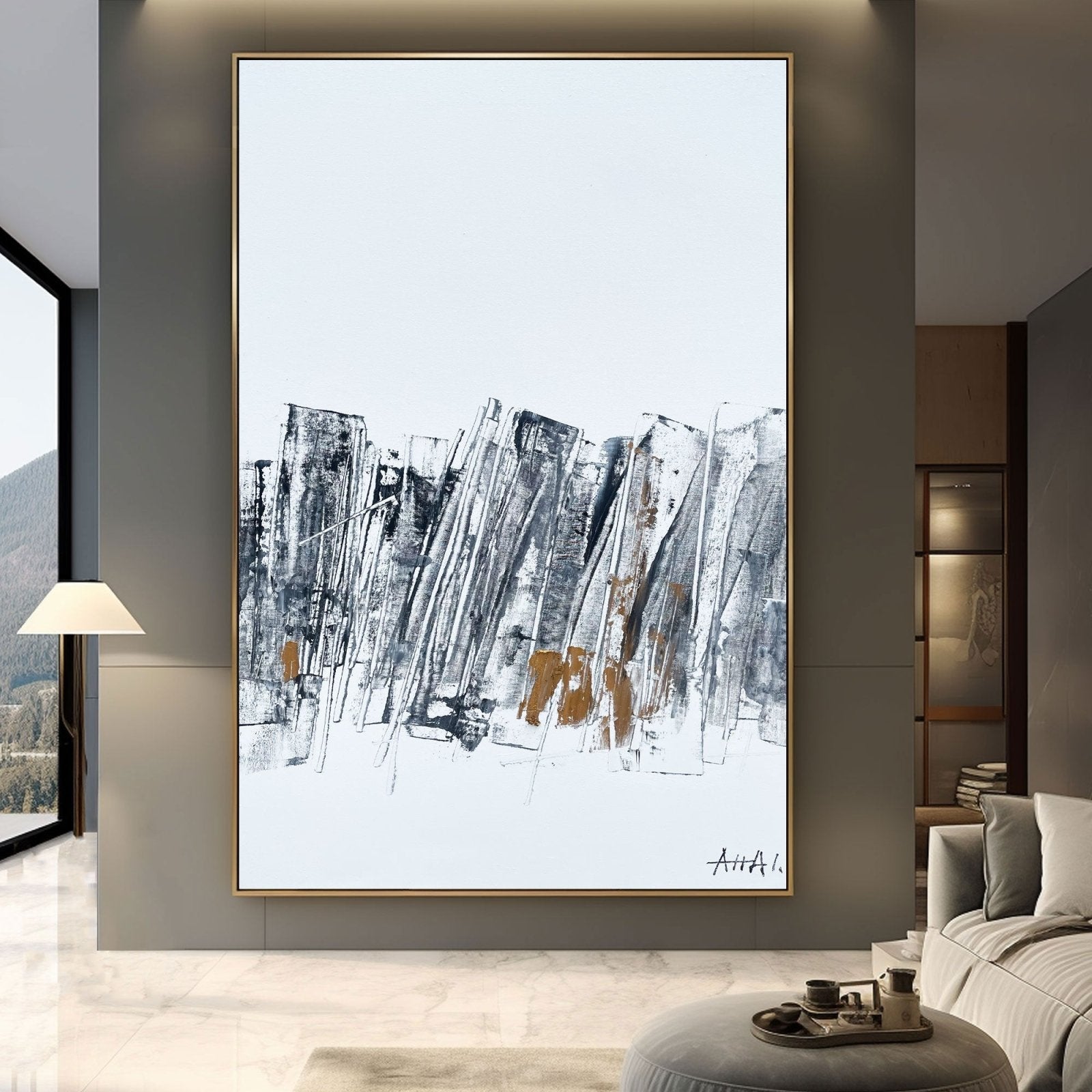 Abstract Painting "Fragmenty Miasta” - nukeart