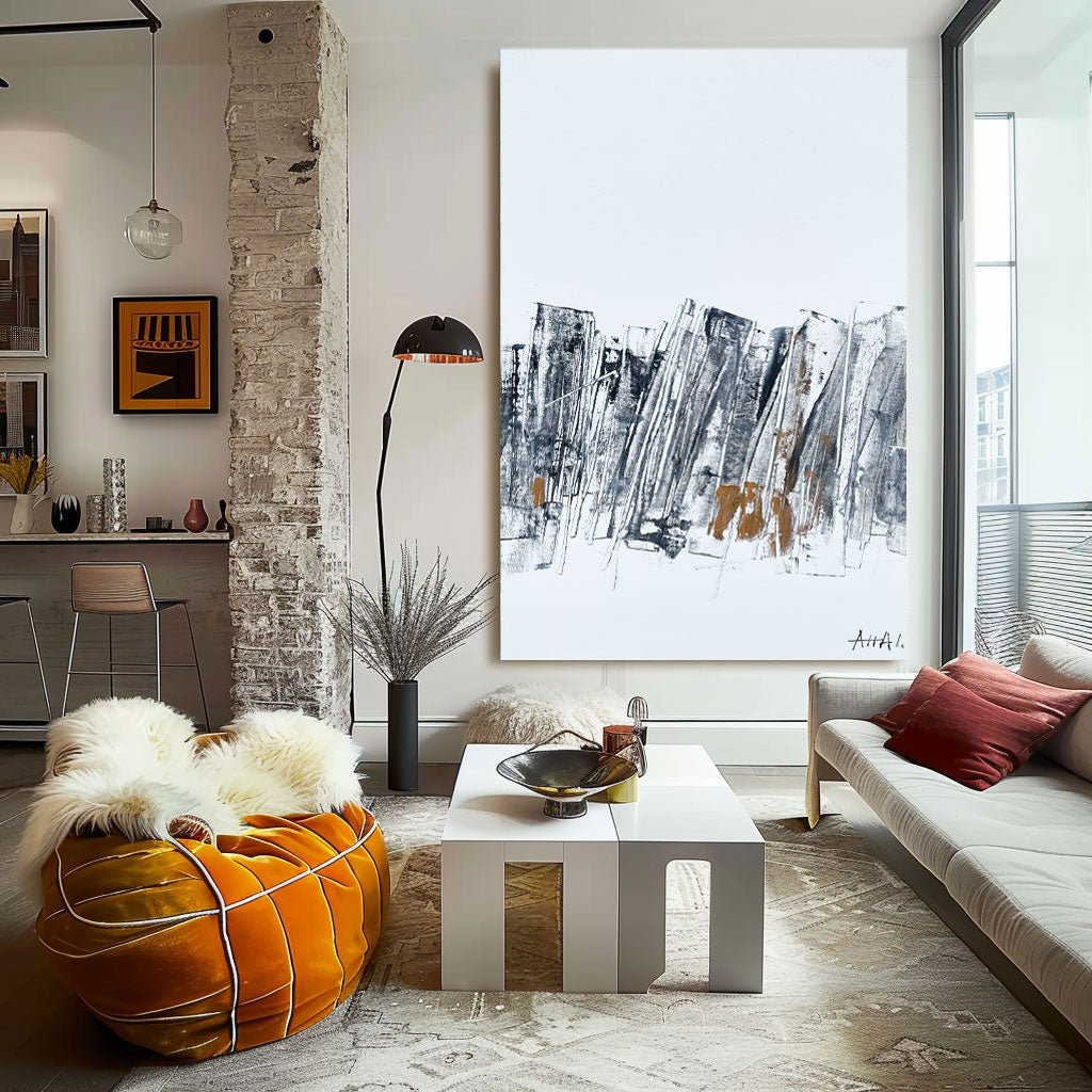 Abstract Painting "Fragmenty Miasta” - nukeart