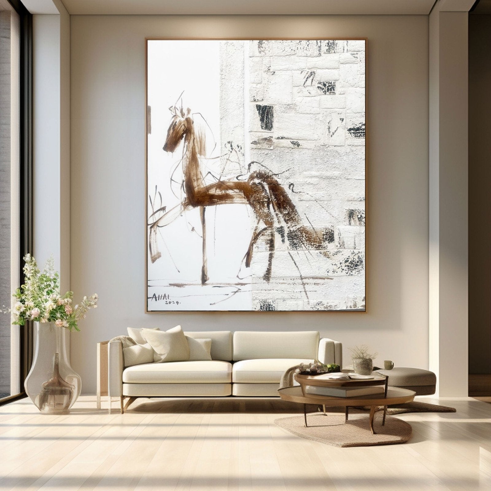 Abstract Painting "Frihetens Gestalt” - nukeart