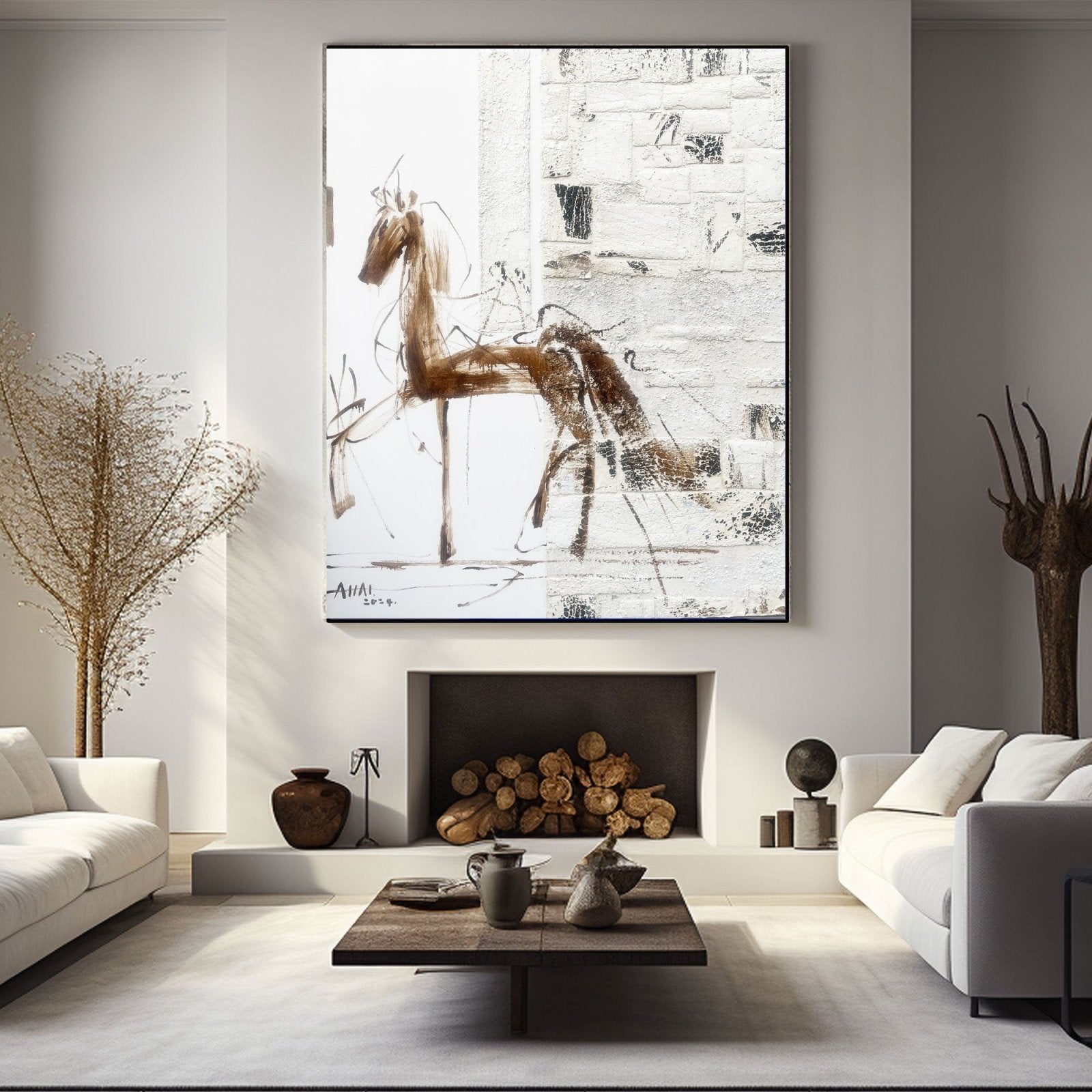 Abstract Painting "Frihetens Gestalt” - nukeart