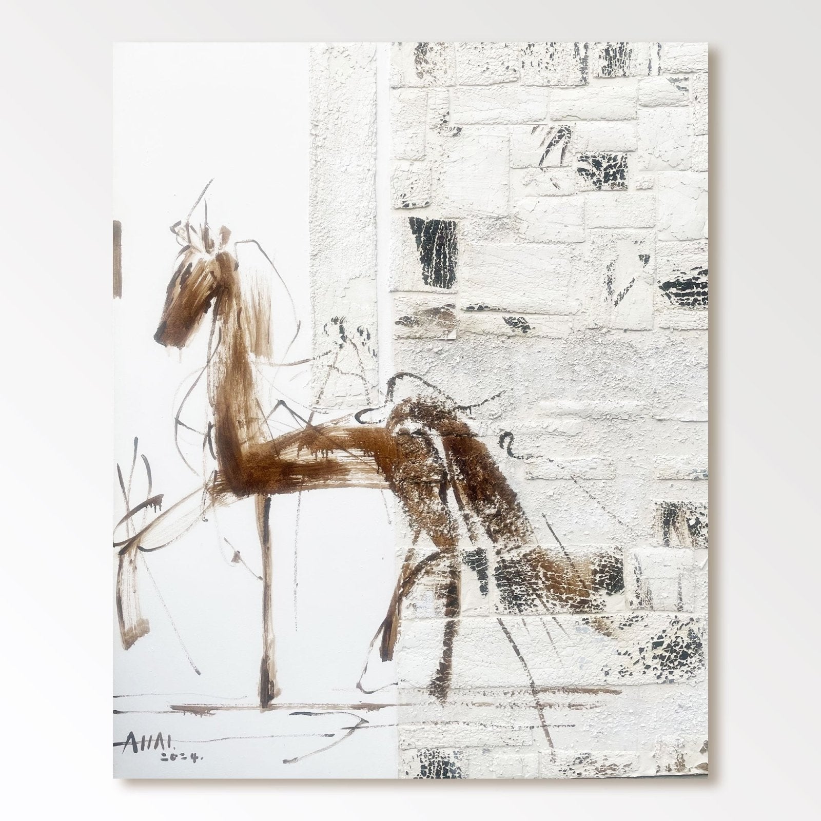 Abstract Painting "Frihetens Gestalt” - nukeart