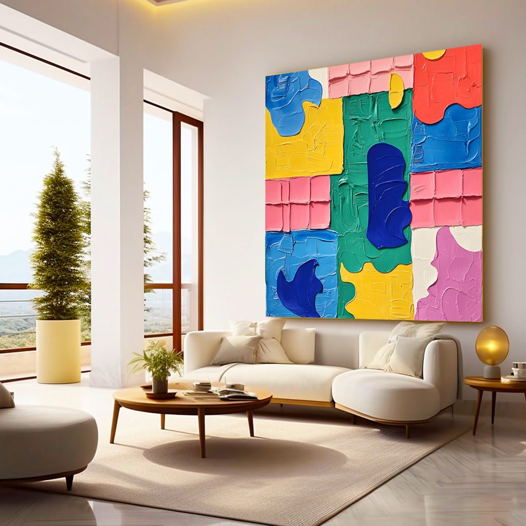 Abstract Painting "Fusión de Colores” - nukeart
