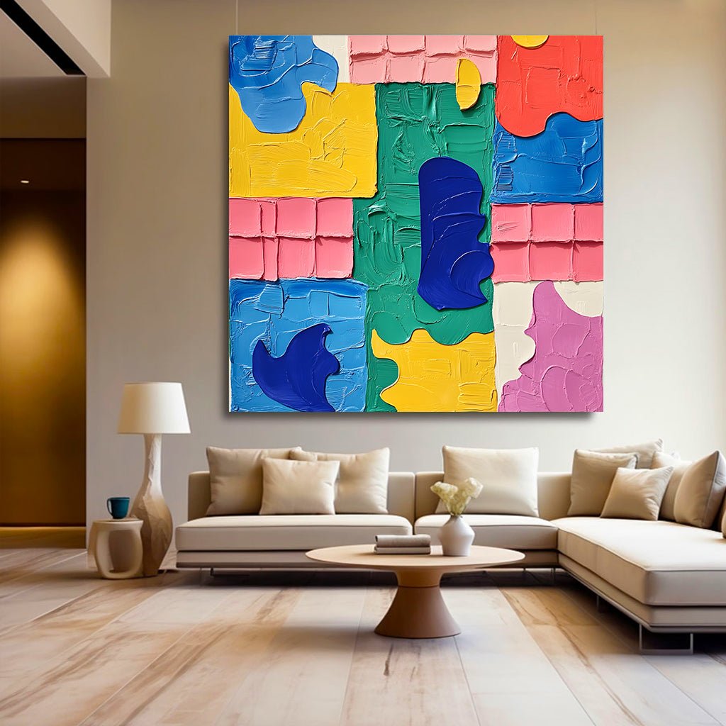 Abstract Painting "Fusión de Colores” - nukeart