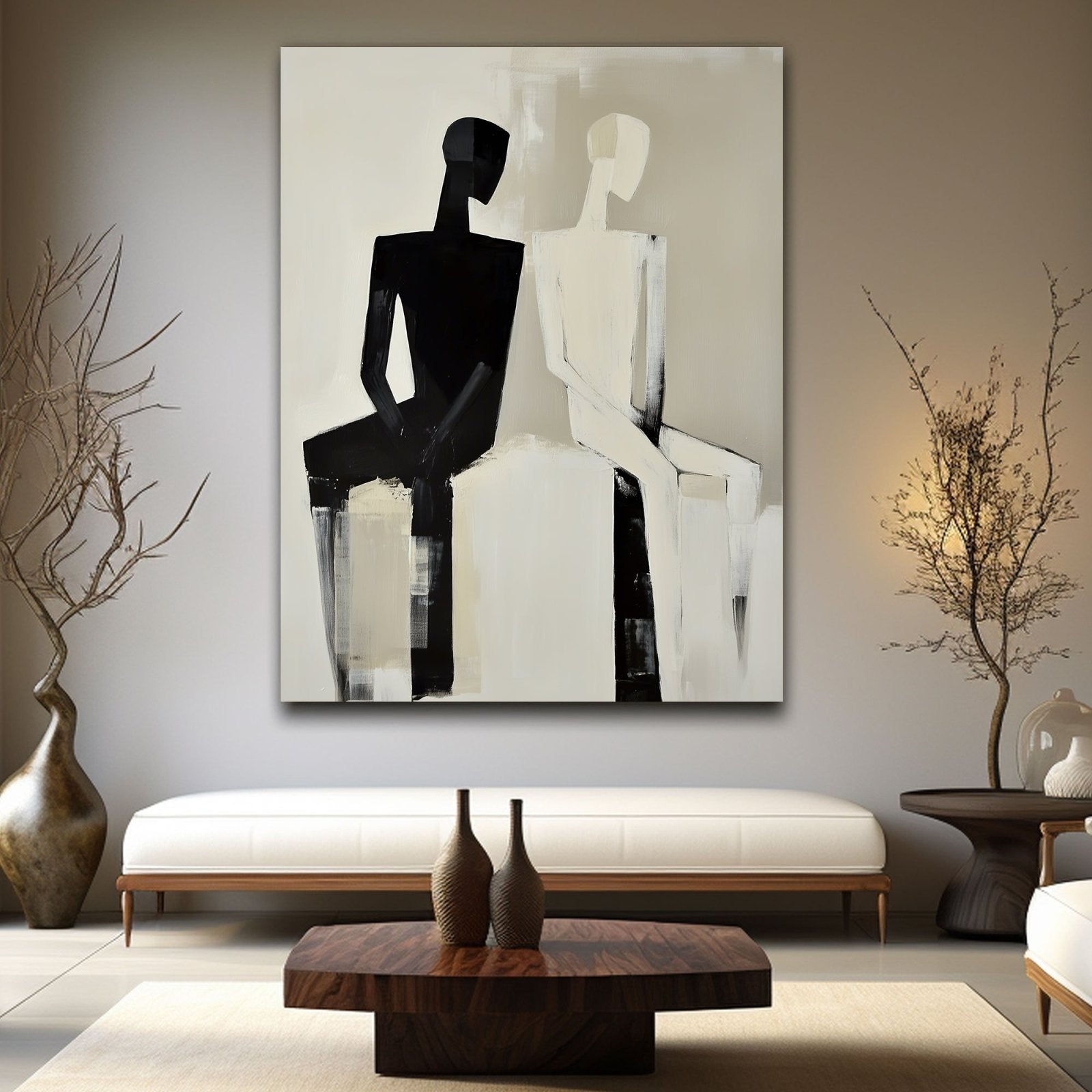 Abstract Painting "Gegensätze Verbindung” - nukeart