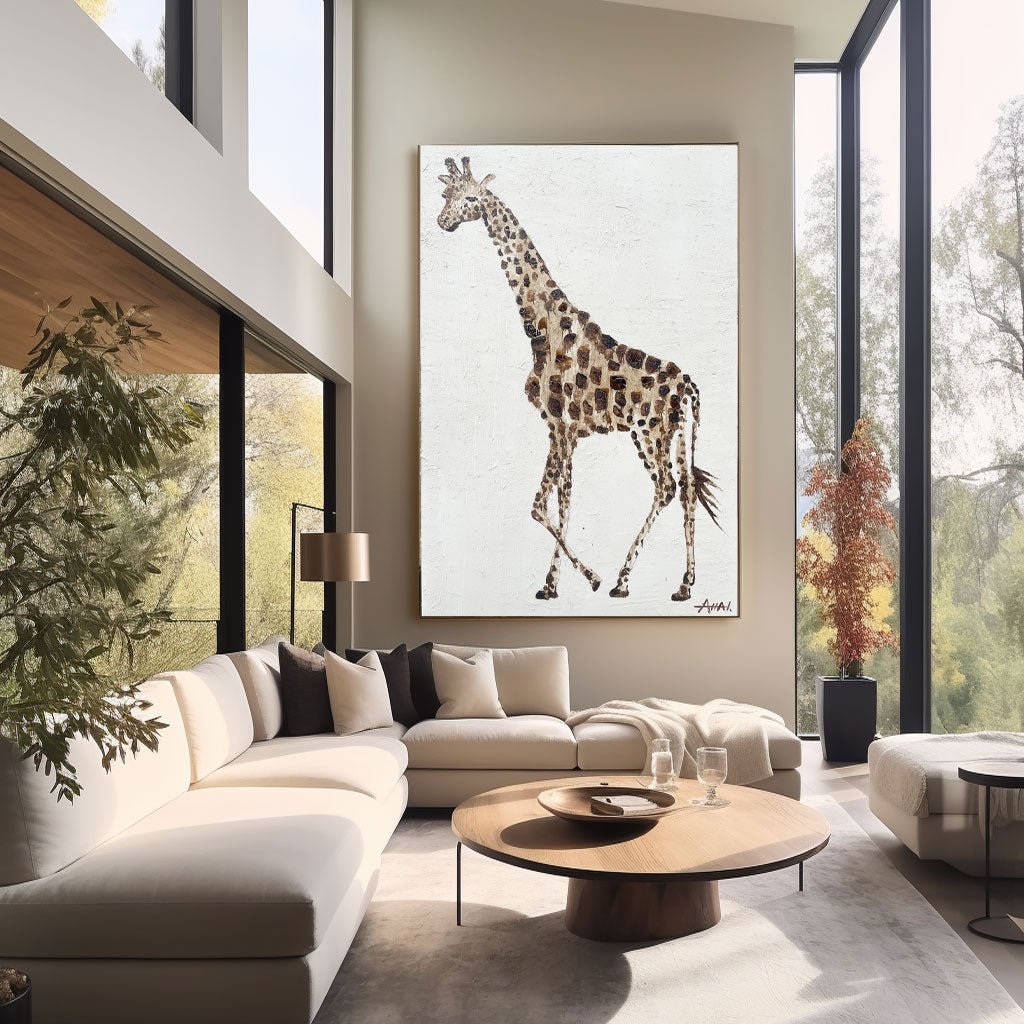 Abstract Painting "Giraffens Promenad” - nukeart
