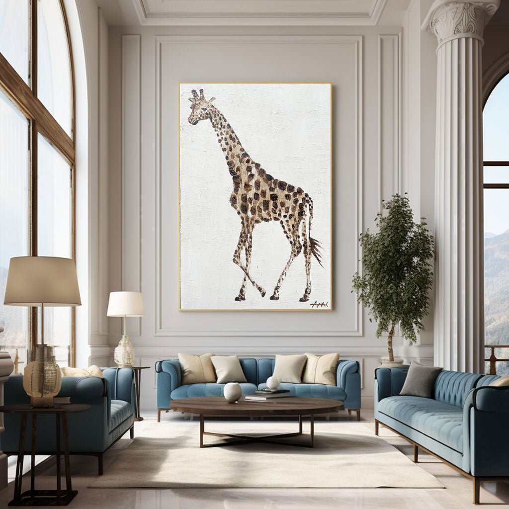 Abstract Painting "Giraffens Promenad” - nukeart
