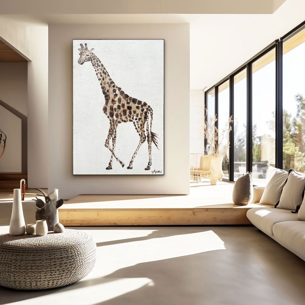 Abstract Painting "Giraffens Promenad” - nukeart
