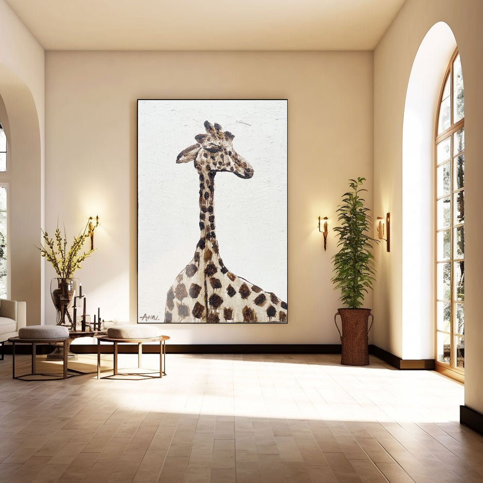 Abstract Painting "Giraffens Syn” - nukeart