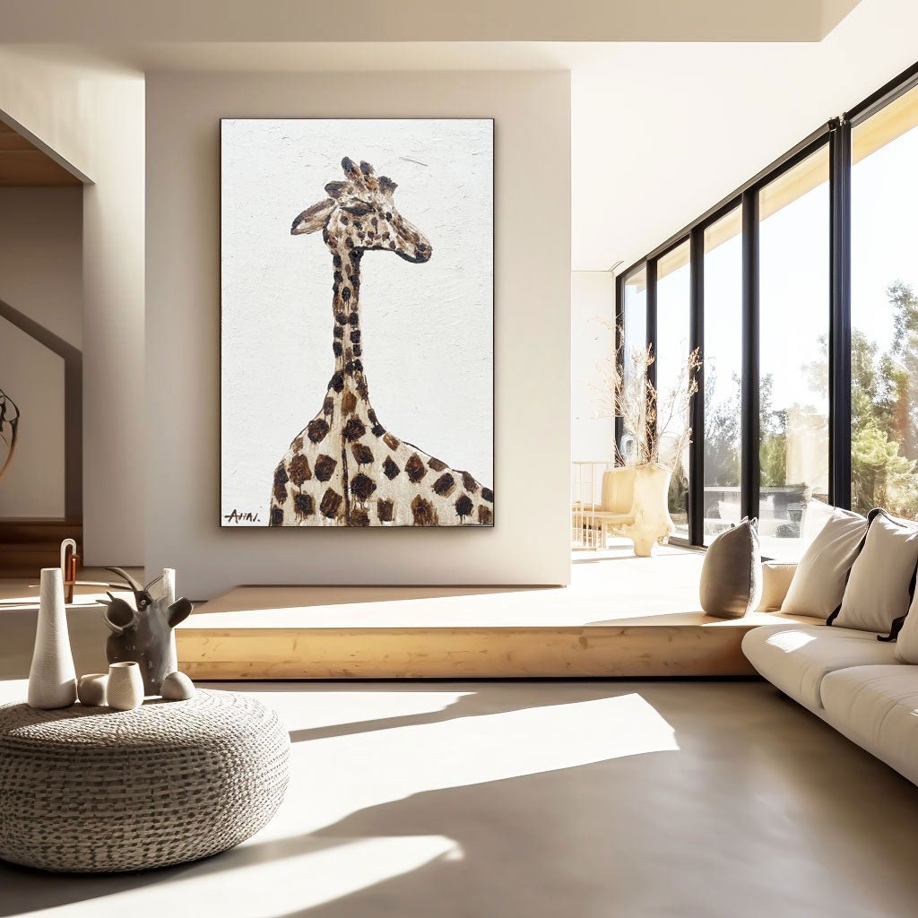 Abstract Painting "Giraffens Syn” - nukeart