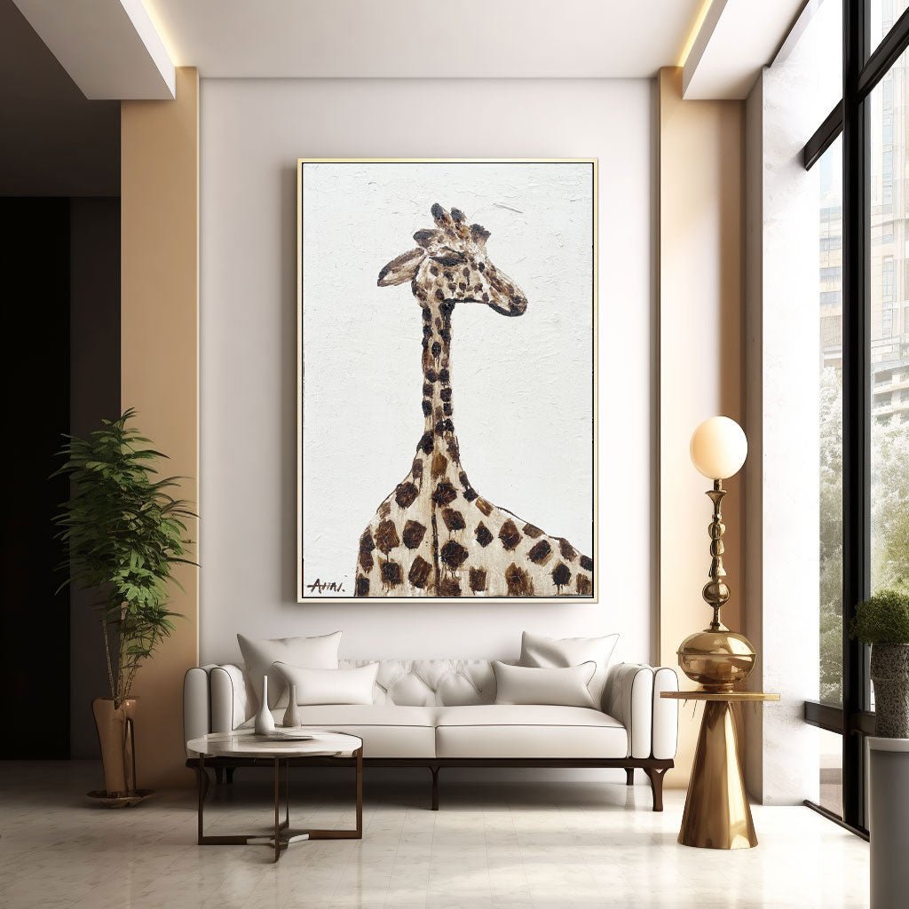 Abstract Painting "Giraffens Syn” - nukeart