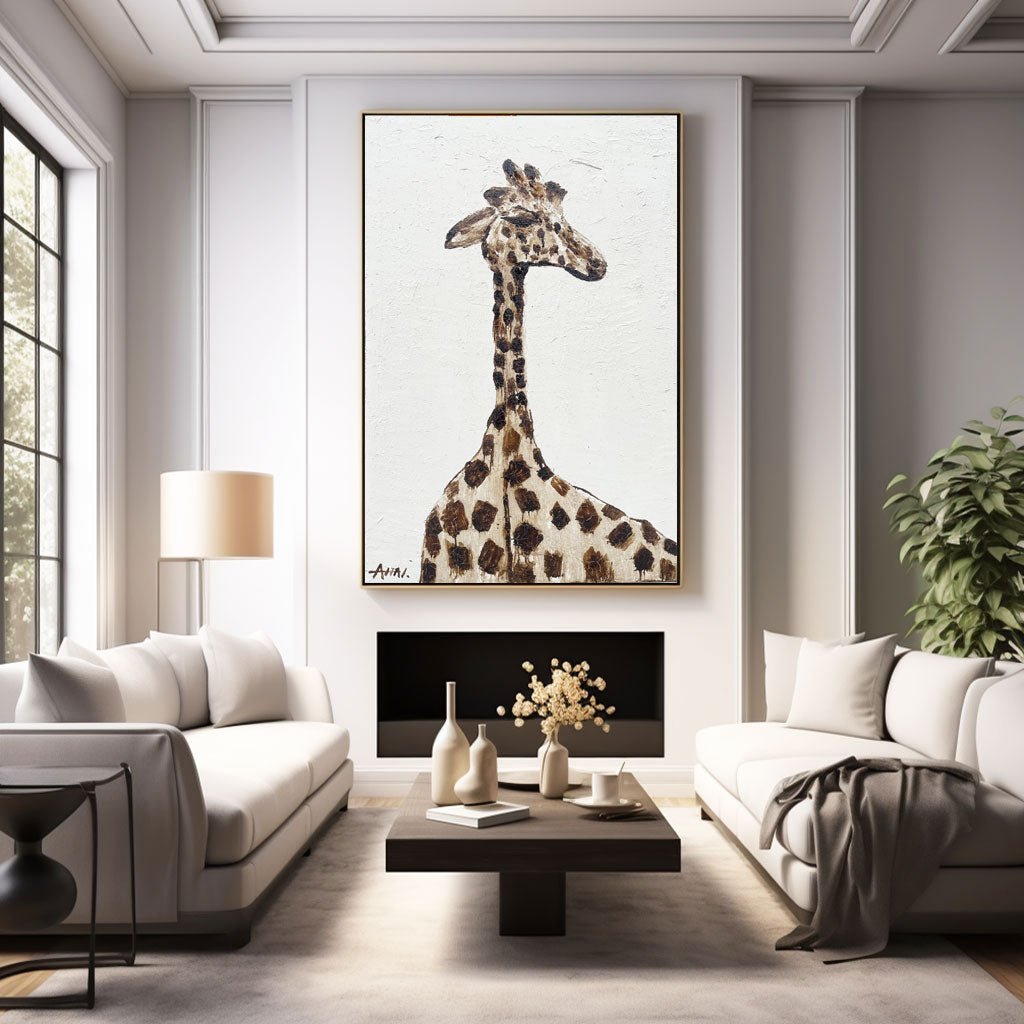 Abstract Painting "Giraffens Syn” - nukeart