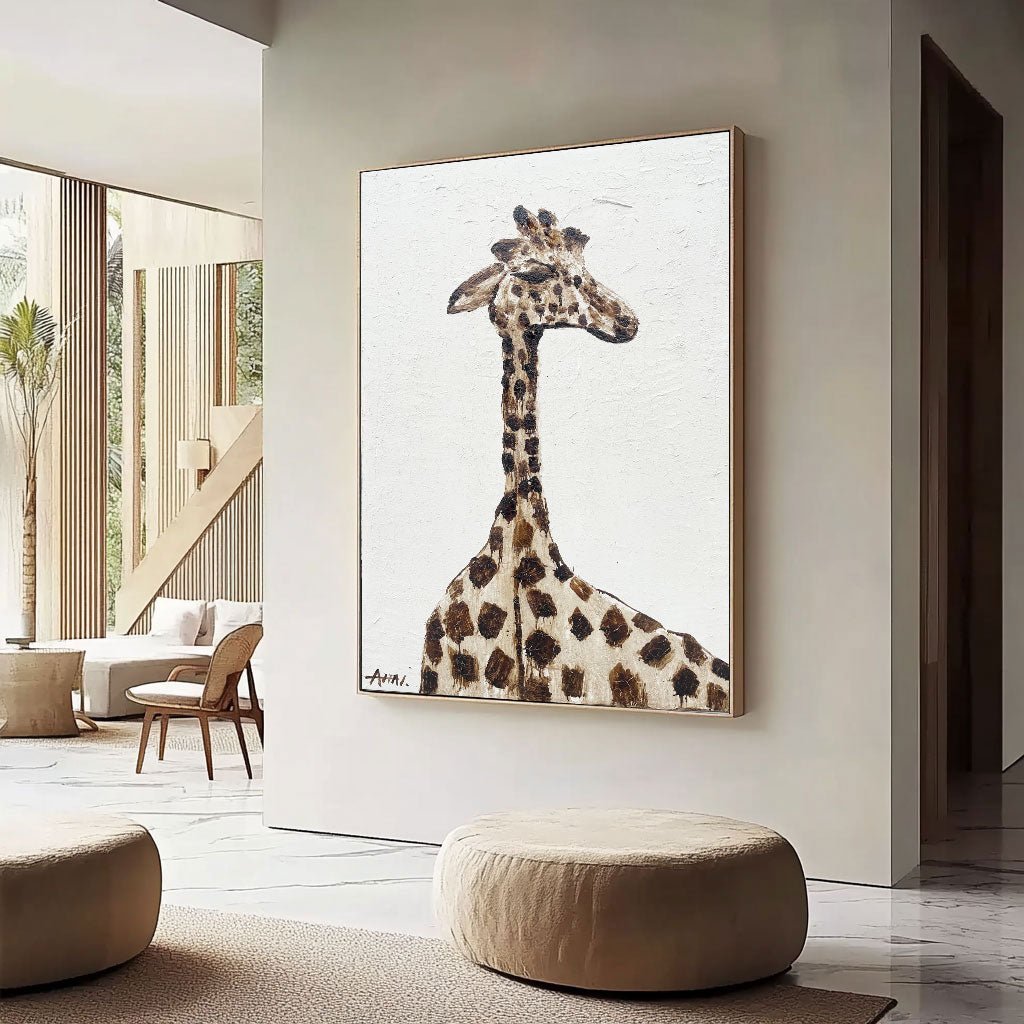 Abstract Painting "Giraffens Syn” - nukeart