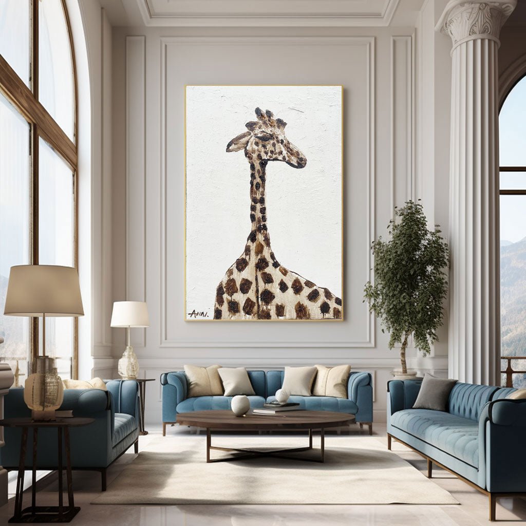Abstract Painting "Giraffens Syn” - nukeart