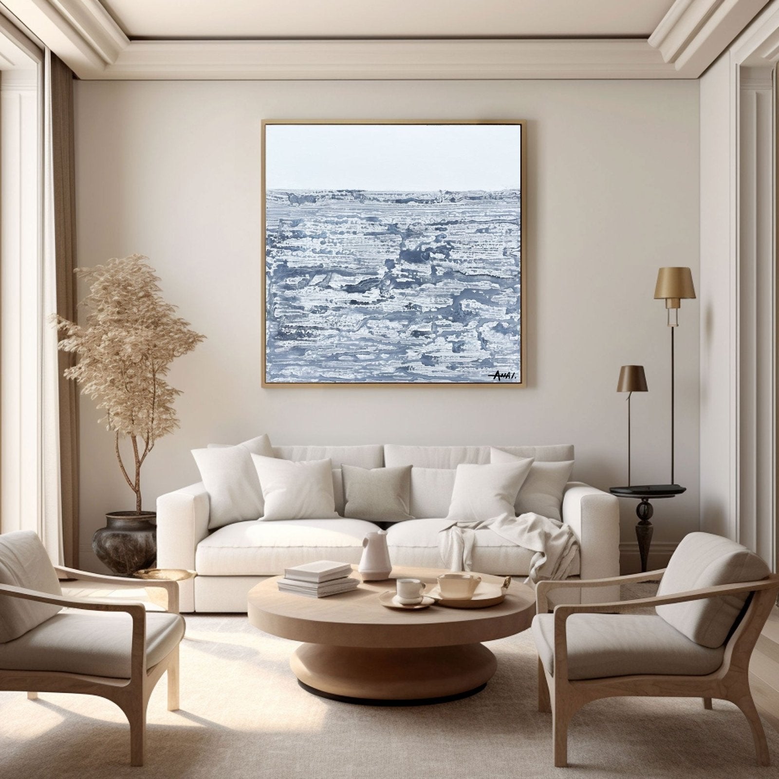 Abstract Painting "Granica Nieba i Ziemi” - nukeart