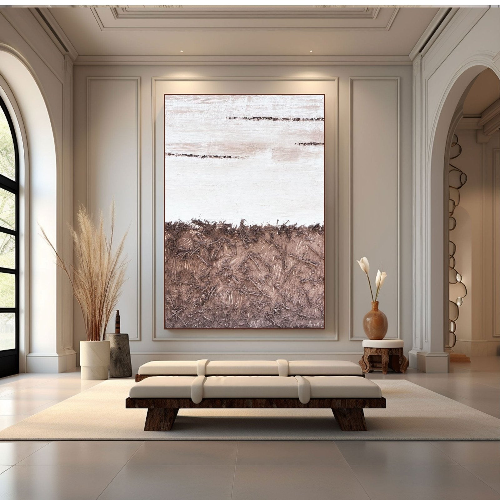 Abstract Painting "Granica Ziemi i Obłoków” - nukeart