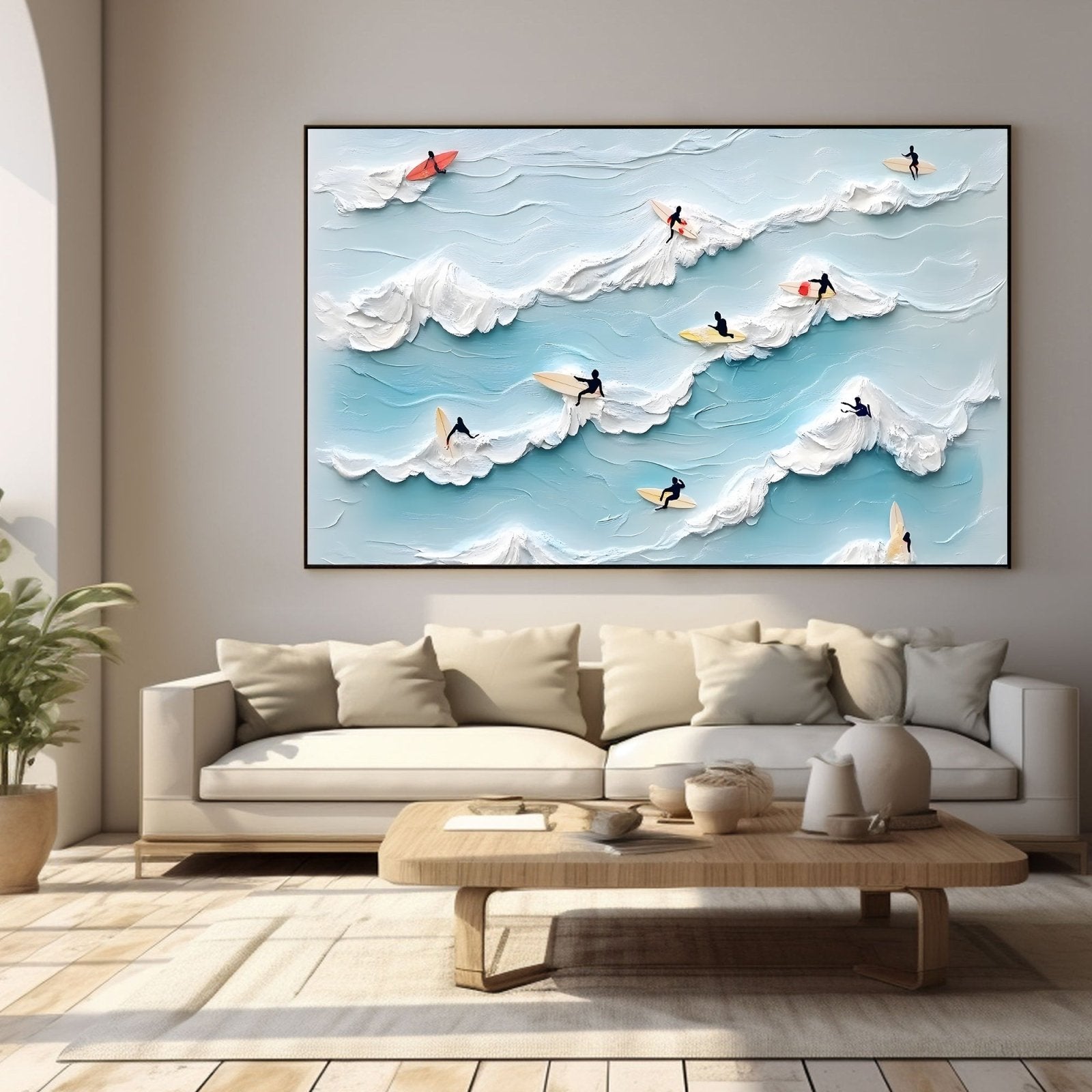 Abstract Painting "HarmoníaMarina" - nukeart