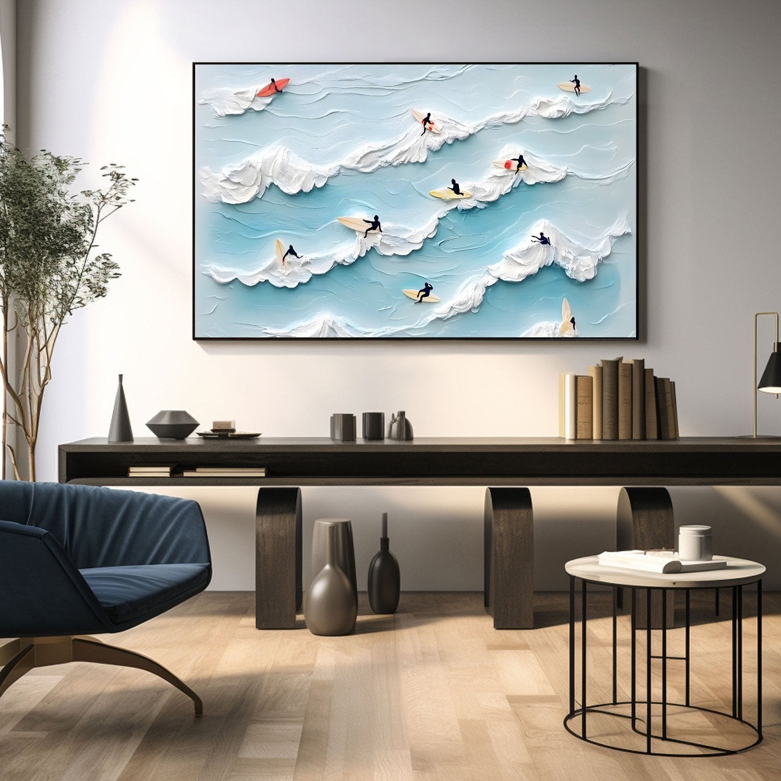 Abstract Painting "HarmoníaMarina" - nukeart