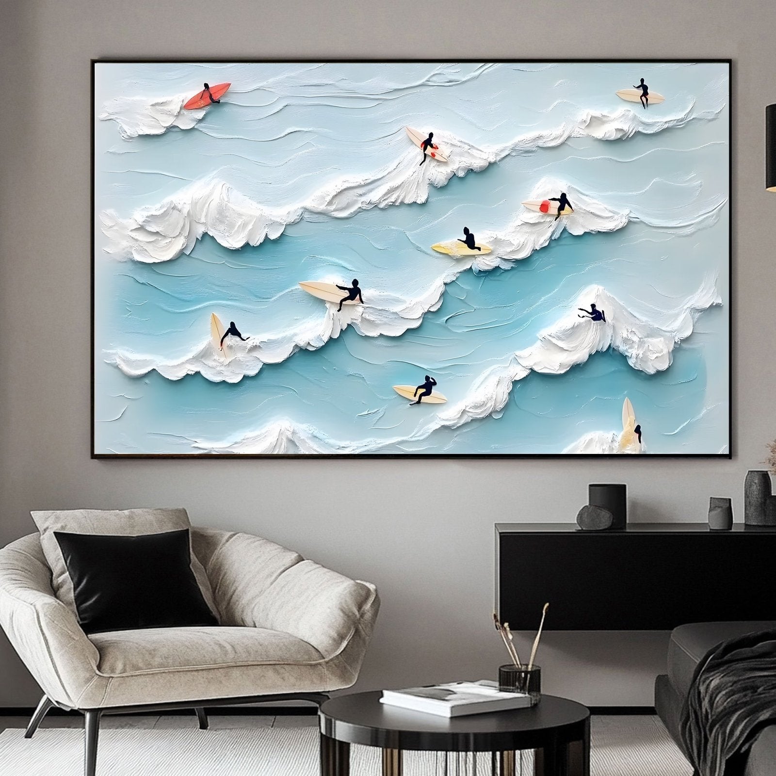 Abstract Painting "HarmoníaMarina" - nukeart