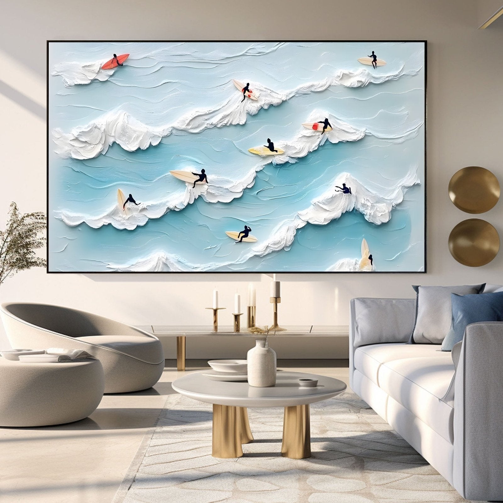 Abstract Painting "HarmoníaMarina" - nukeart