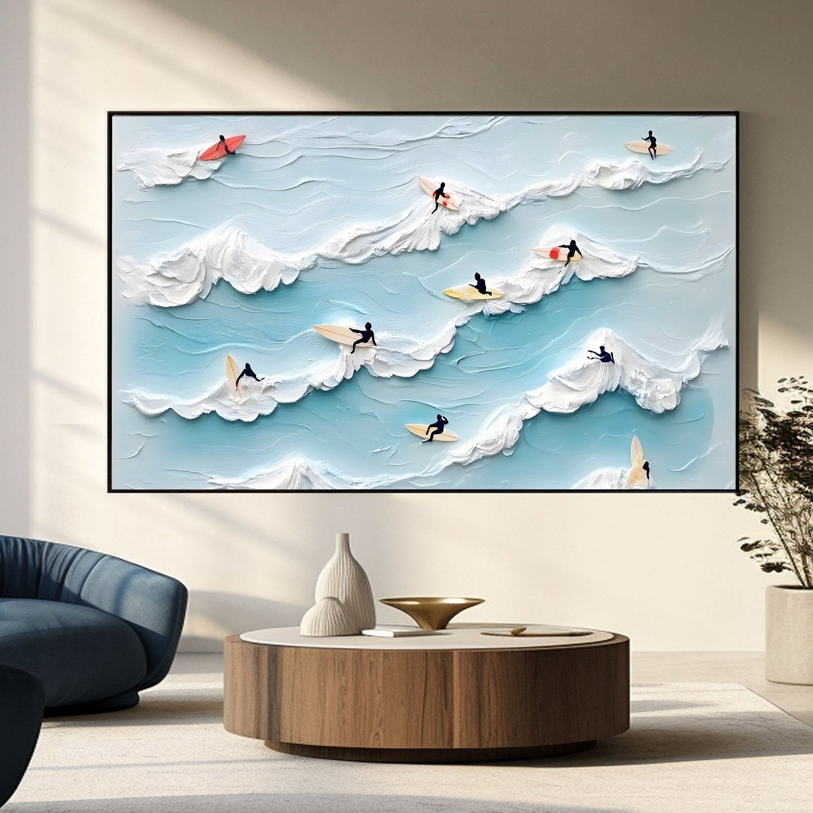 Abstract Painting "HarmoníaMarina" - nukeart