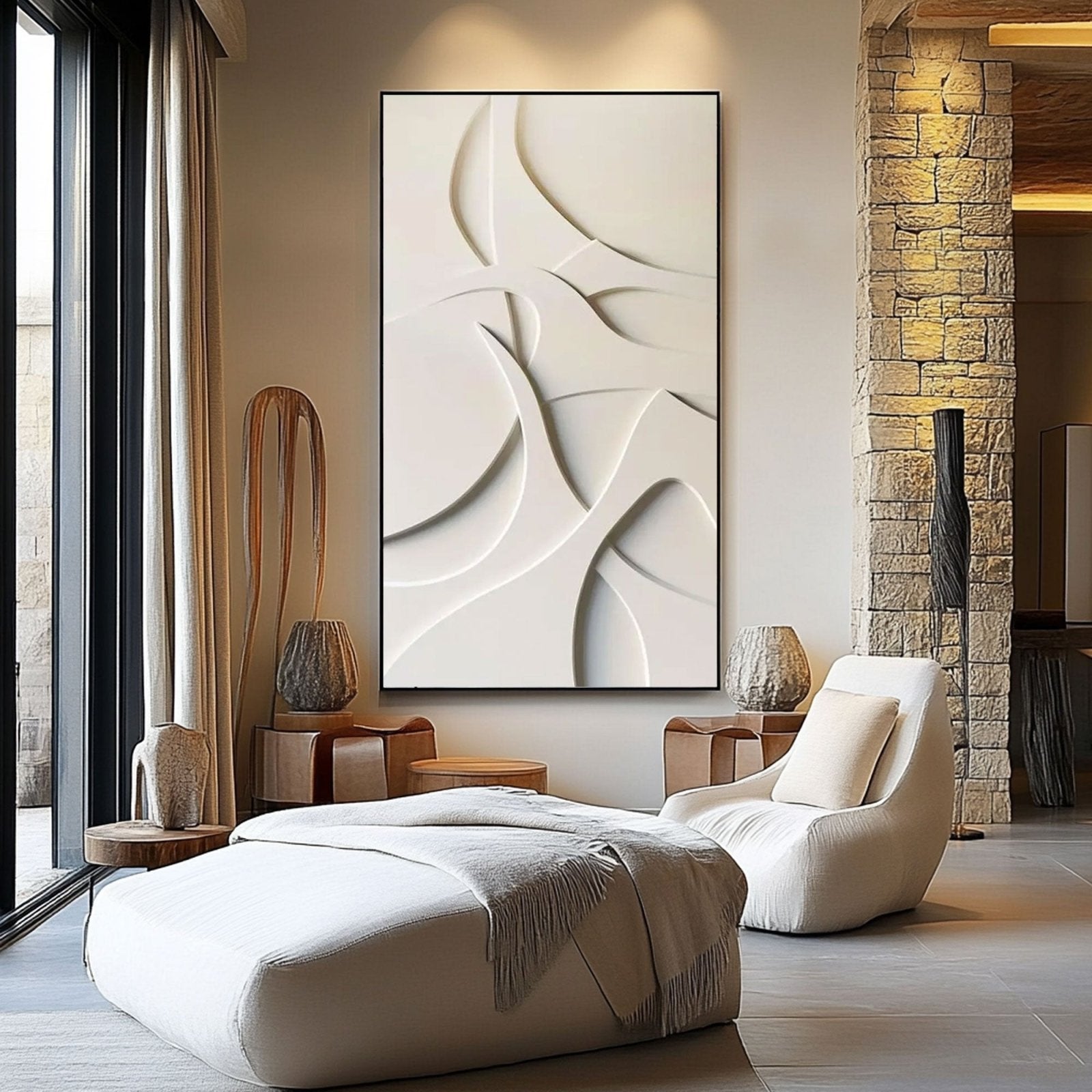 Abstract Painting "Harmonie Structurée" - nukeart
