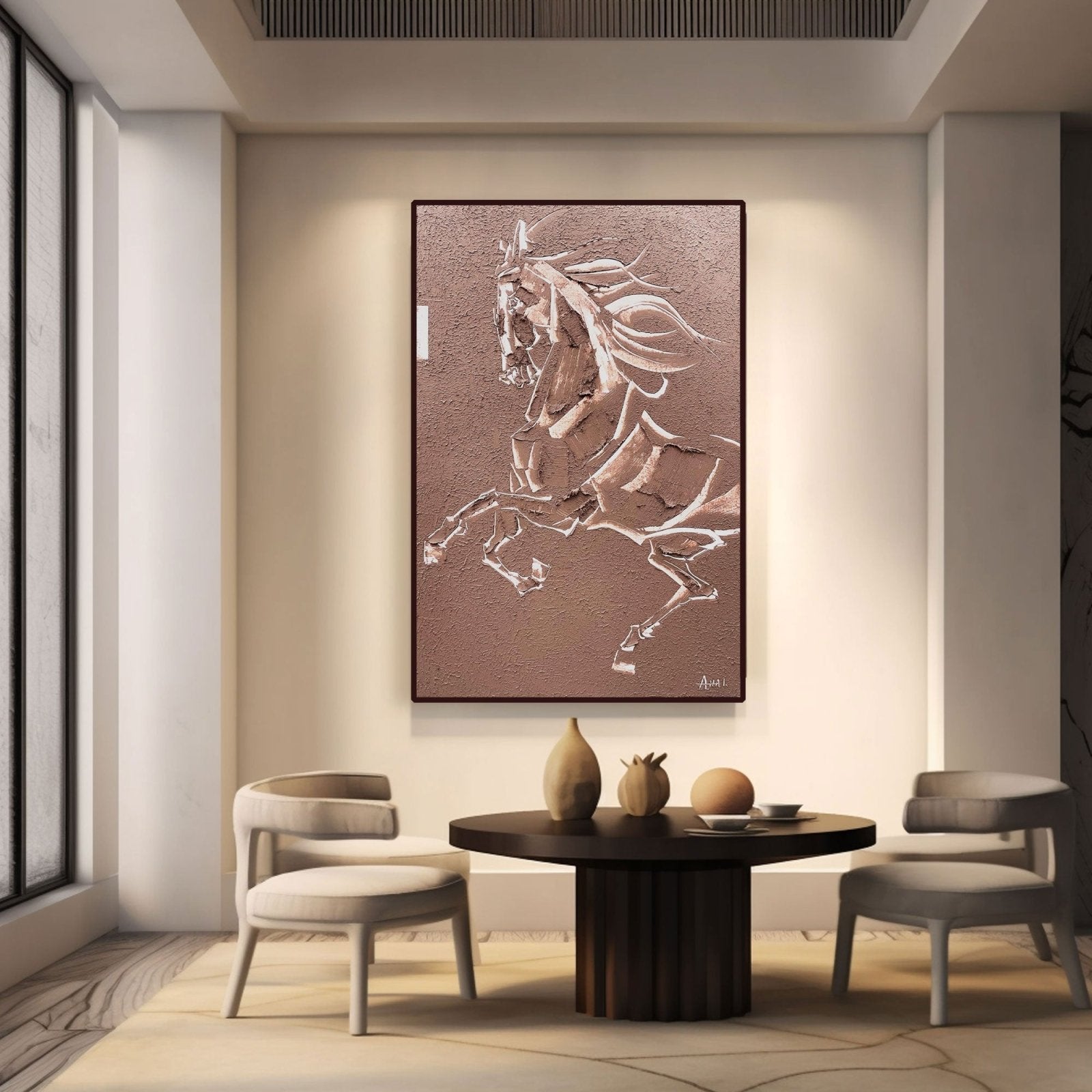 Abstract Painting "Hastens Frihet” - nukeart