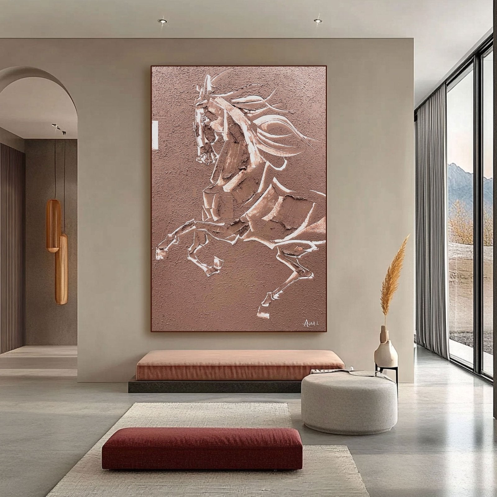 Abstract Painting "Hastens Frihet” - nukeart