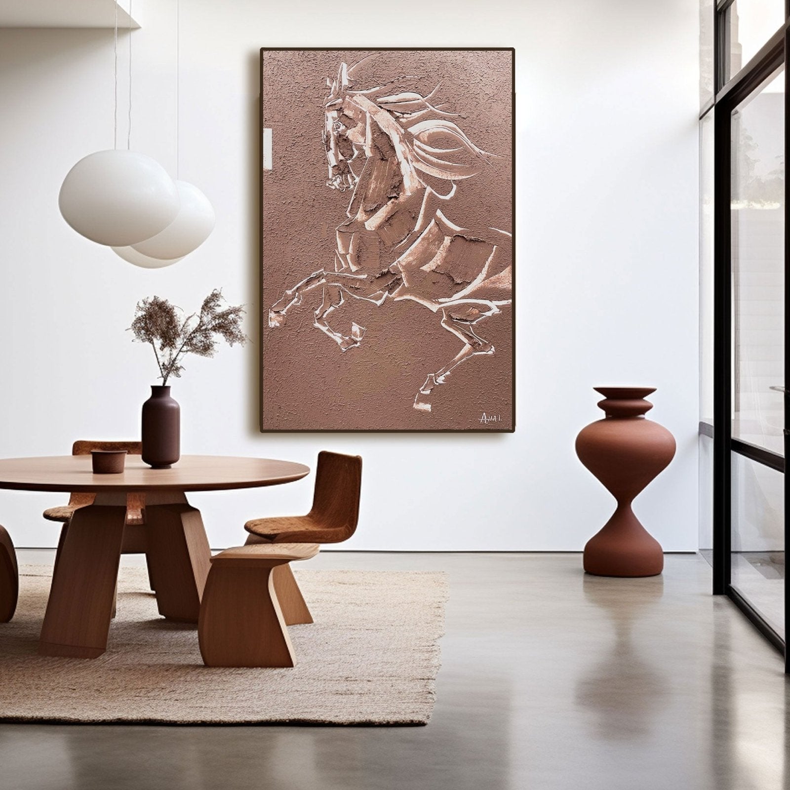 Abstract Painting "Hastens Frihet” - nukeart