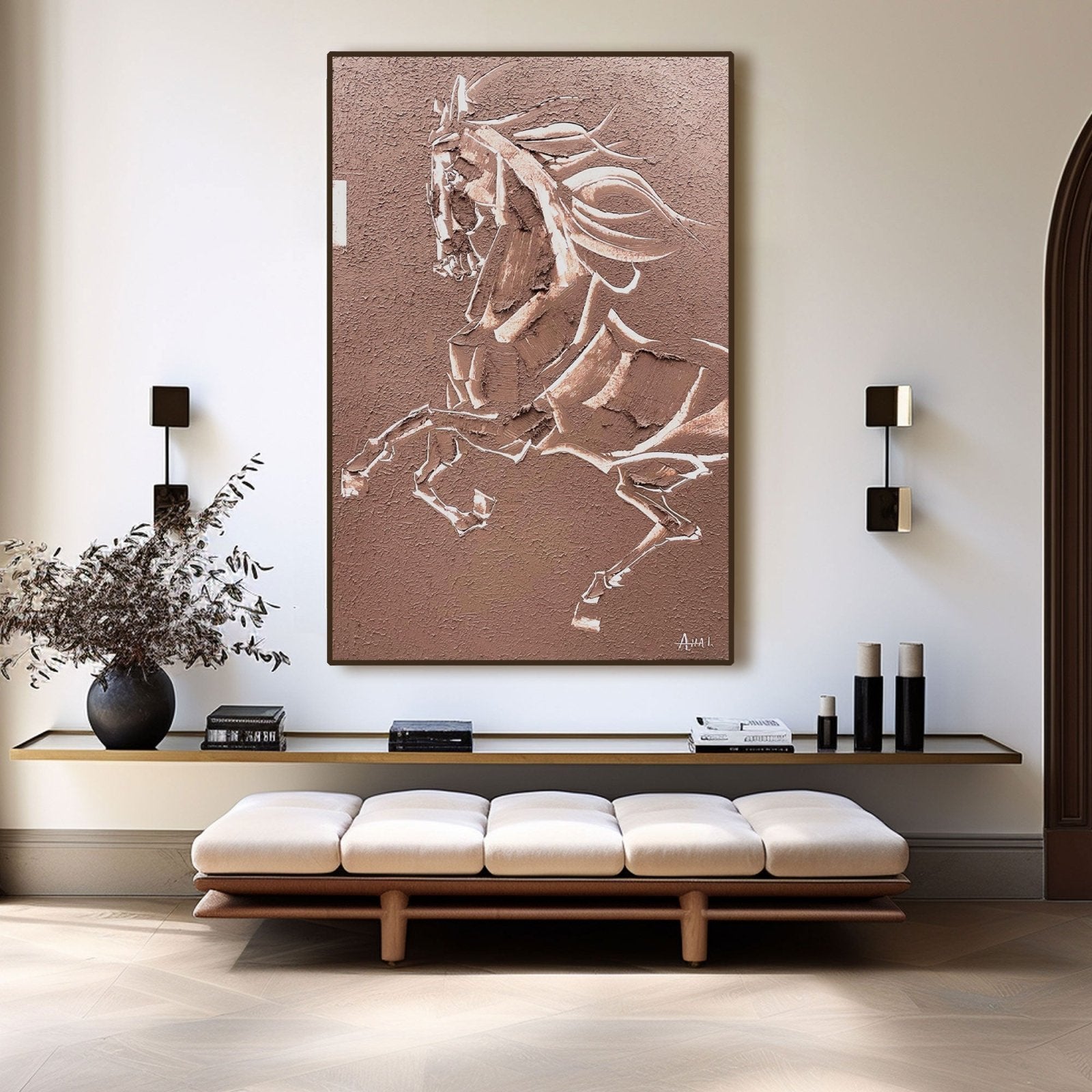 Abstract Painting "Hastens Frihet” - nukeart