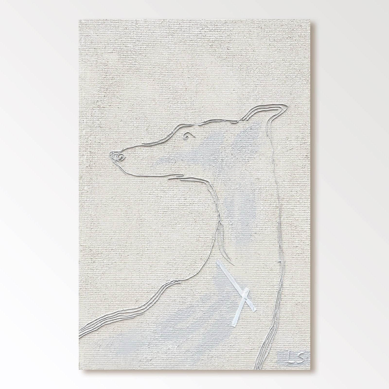 Abstract Painting "Hundens Silhuett” - nukeart