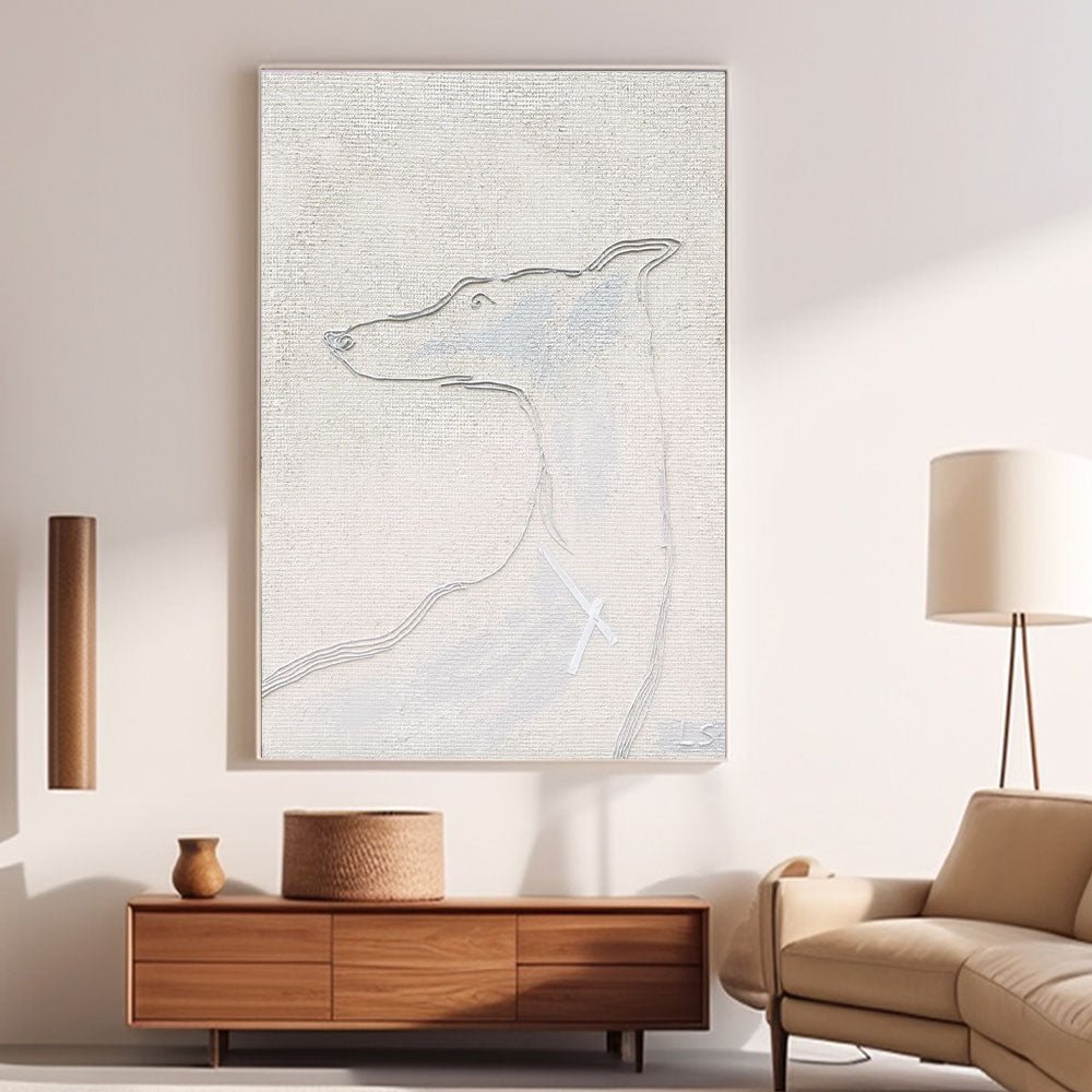 Abstract Painting "Hundens Silhuett” - nukeart