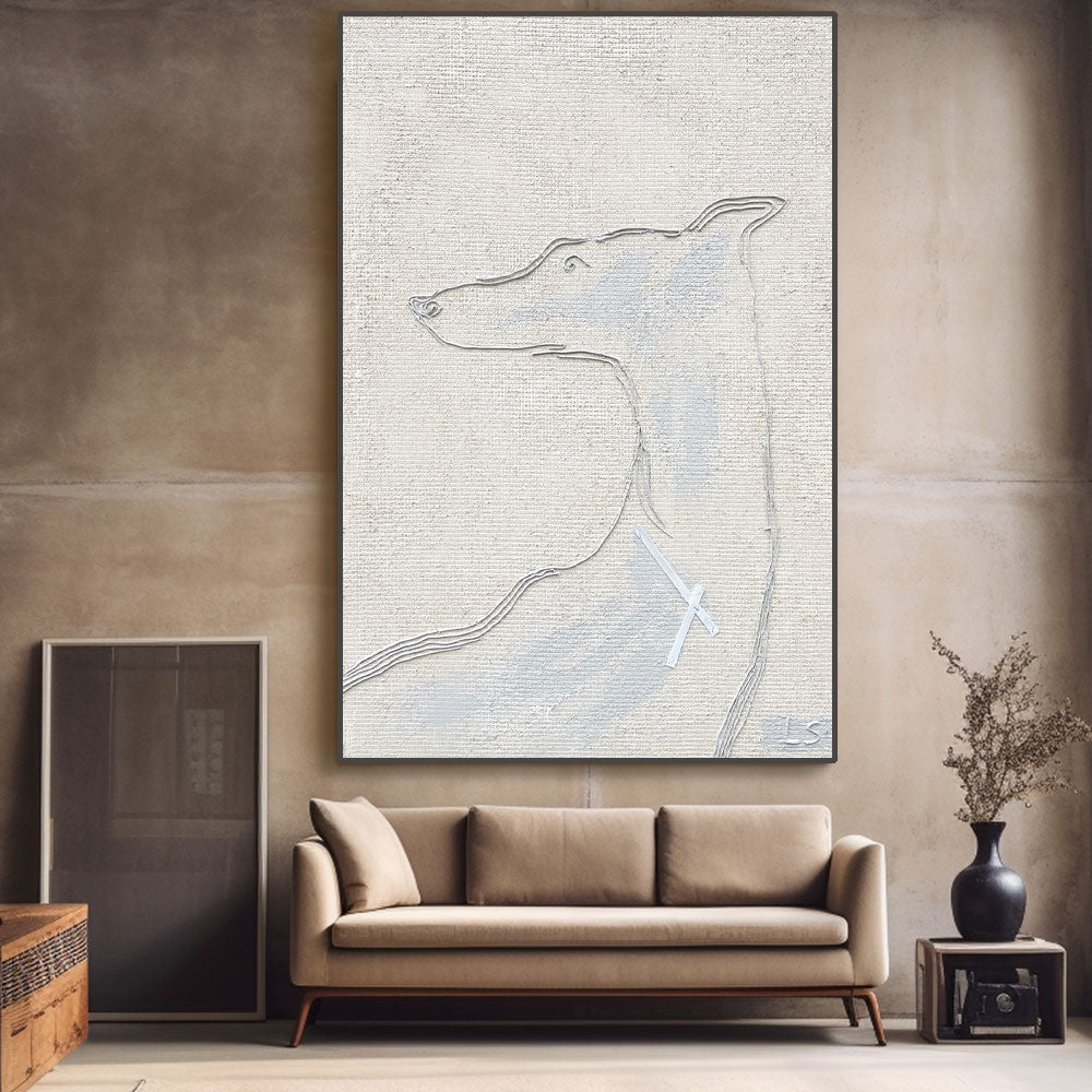 Abstract Painting "Hundens Silhuett” - nukeart