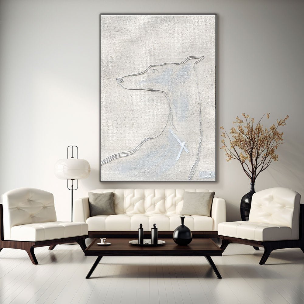 Abstract Painting "Hundens Silhuett” - nukeart