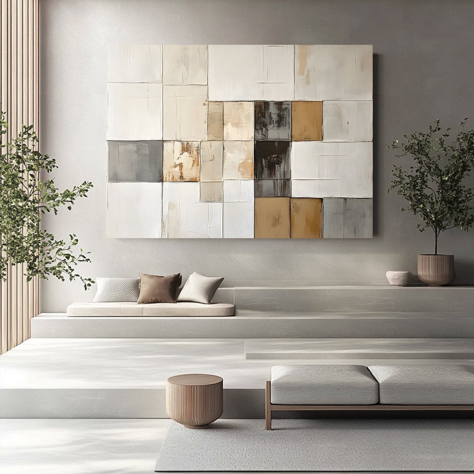 Abstract Painting "Kafelki Rozmyślań" - nukeart