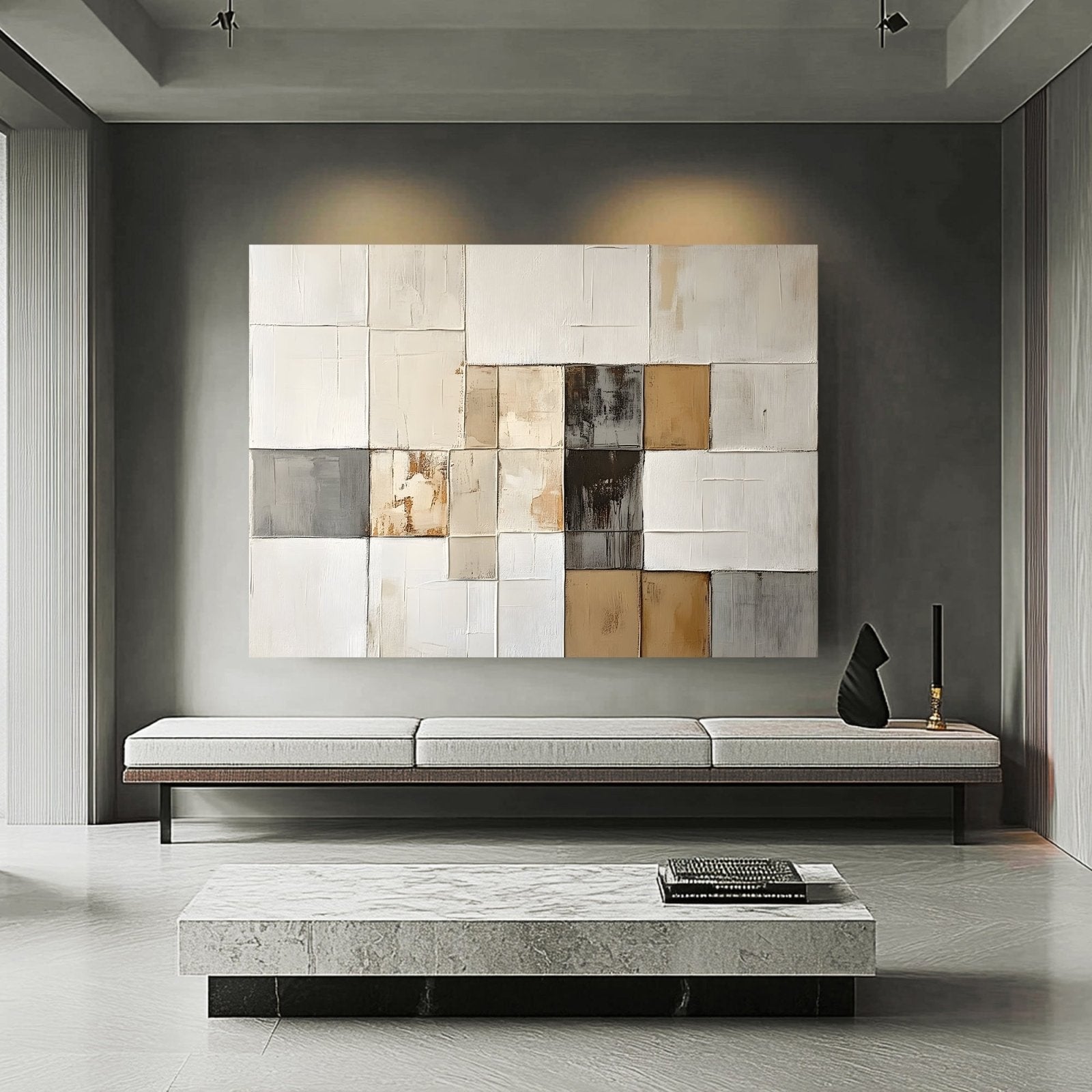 Abstract Painting "Kafelki Rozmyślań" - nukeart