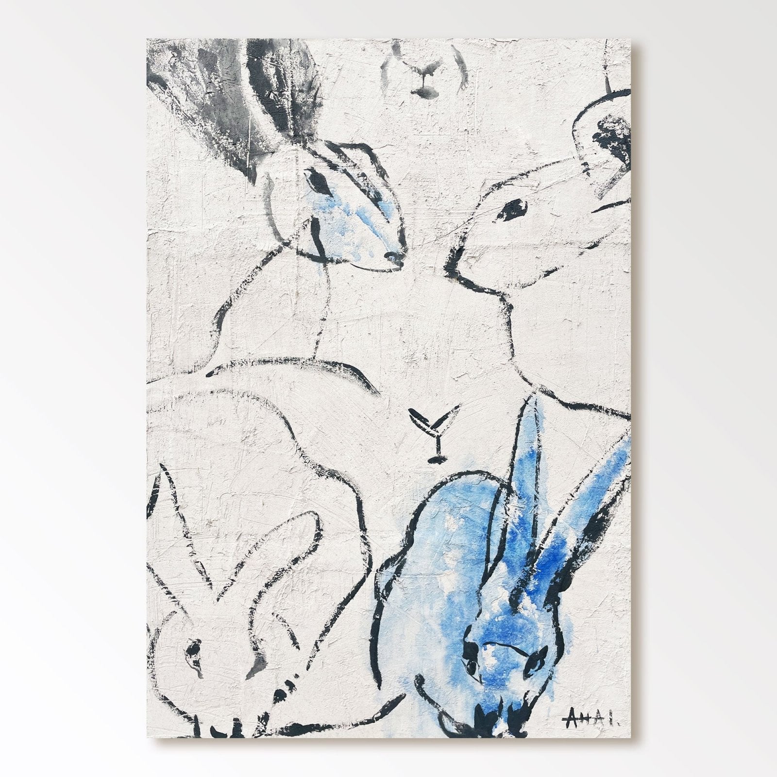 Abstract Painting "Králíky Spolku” - nukeart