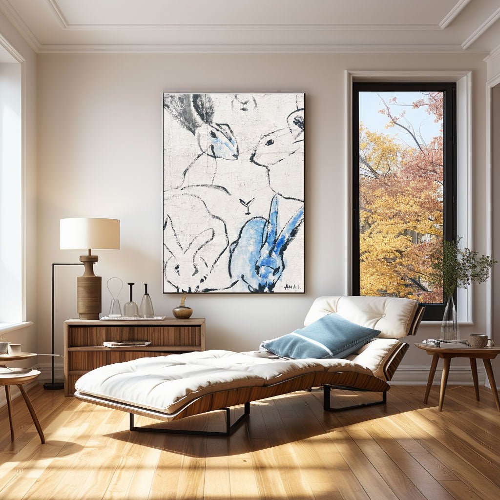 Abstract Painting "Králíky Spolku” - nukeart