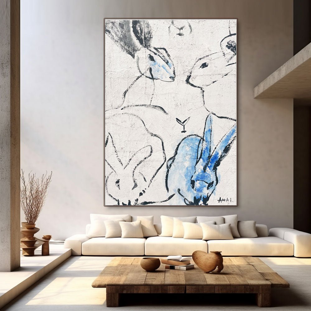 Abstract Painting "Králíky Spolku” - nukeart