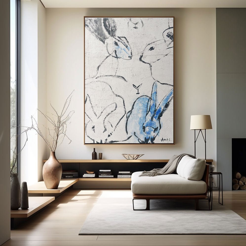 Abstract Painting "Králíky Spolku” - nukeart