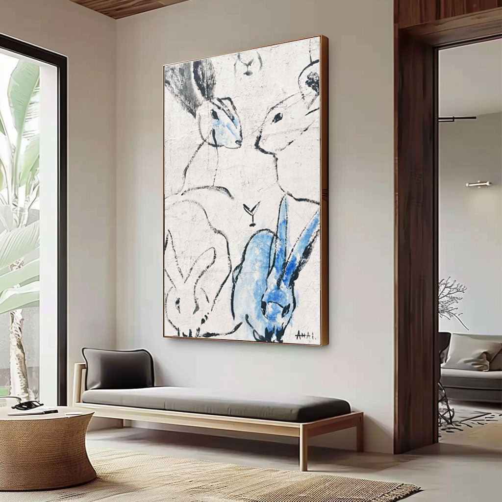 Abstract Painting "Králíky Spolku” - nukeart