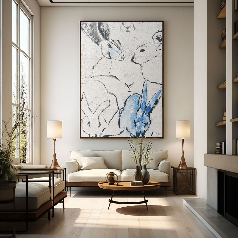 Abstract Painting "Králíky Spolku” - nukeart