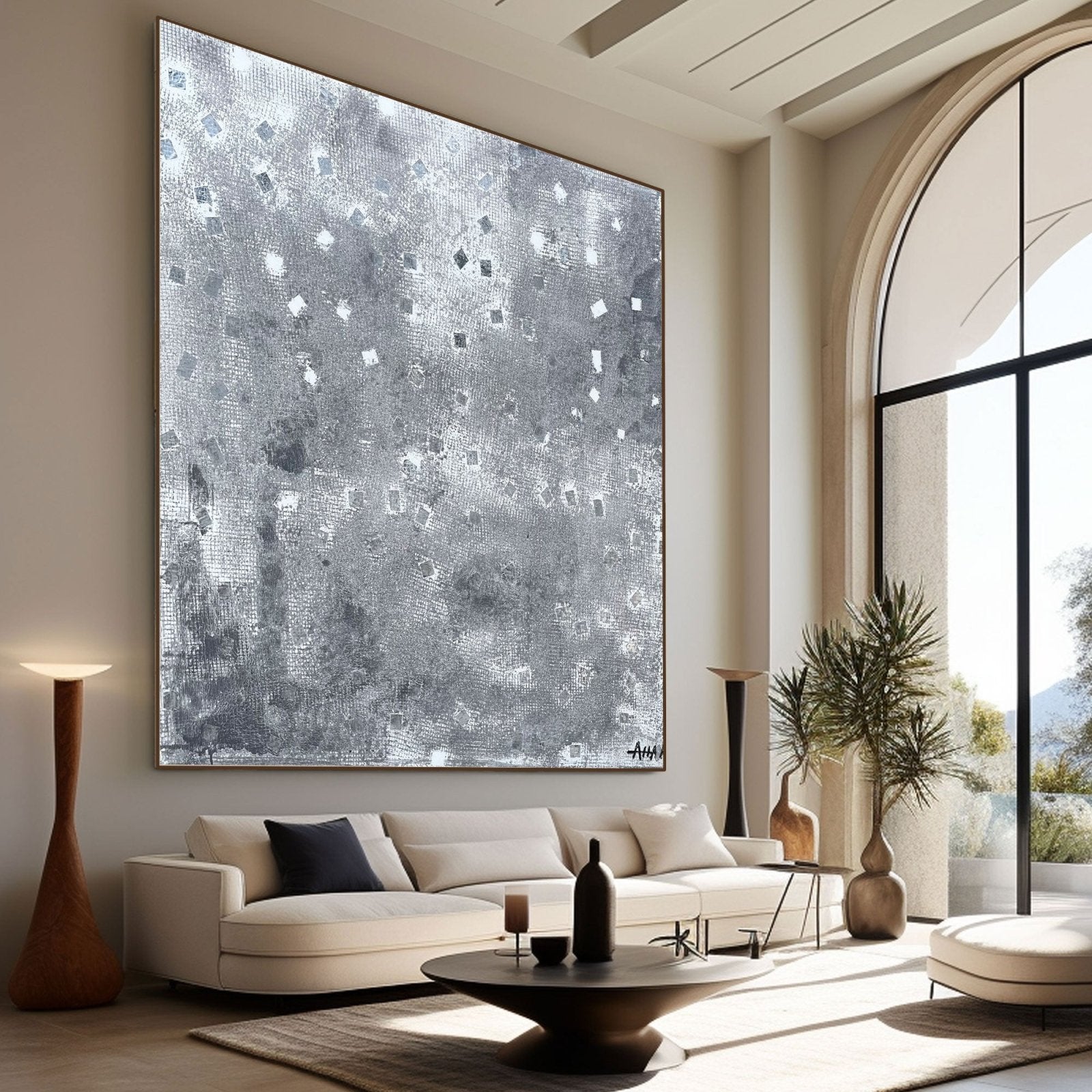 Abstract Painting "Kwadraty Tajemnic” - nukeart