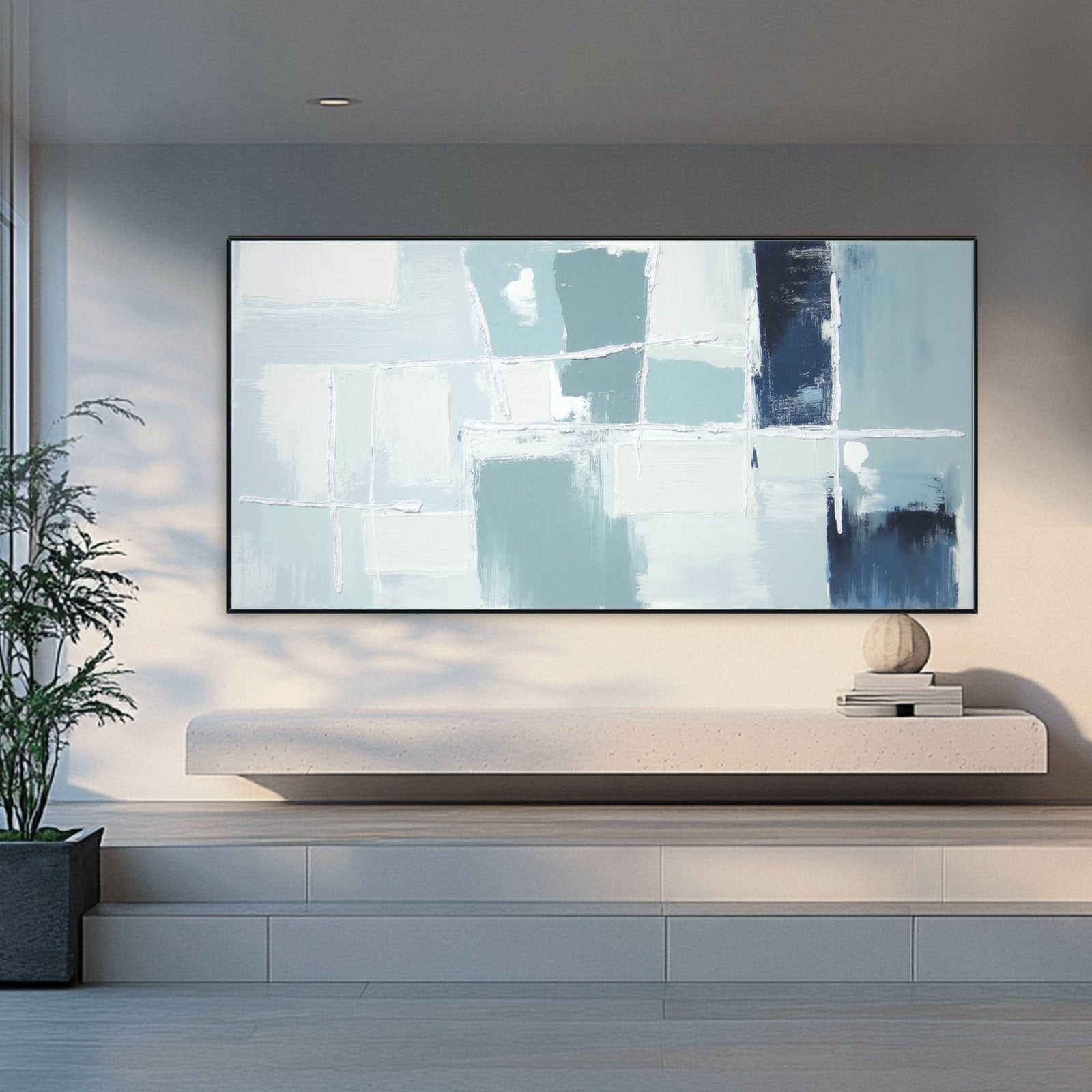Abstract Painting "Ład Wodnych Tonów" - nukeart