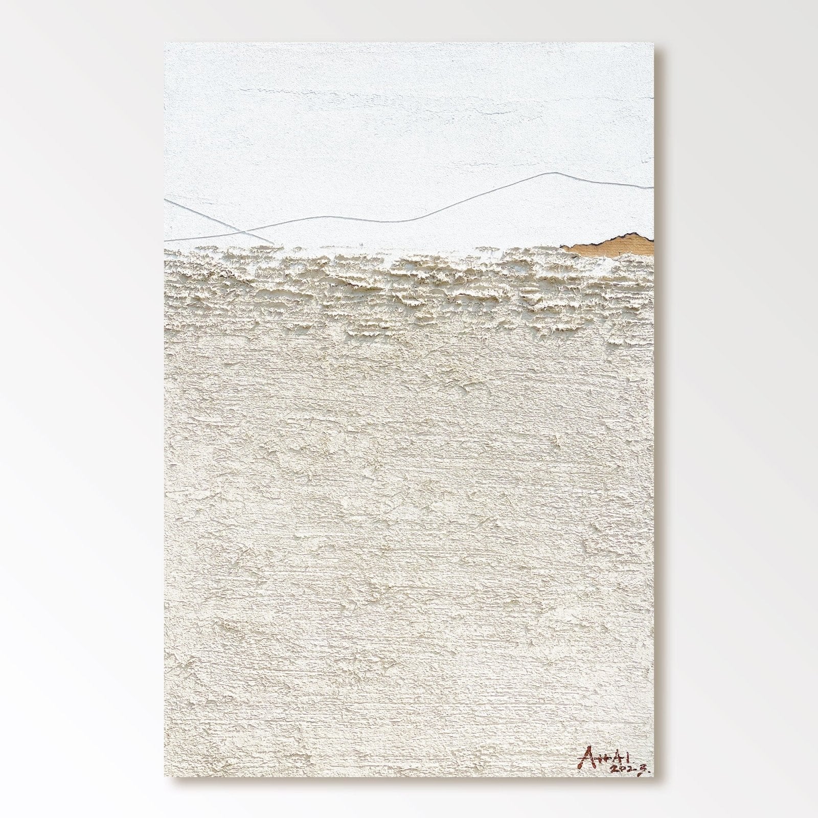Abstract Painting "Landskapet's Stillhet” - nukeart