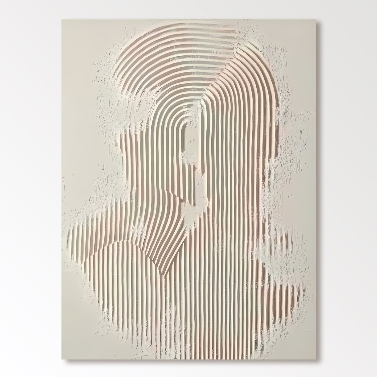 Abstract Painting "Linien Geheimnisvoll” - nukeart