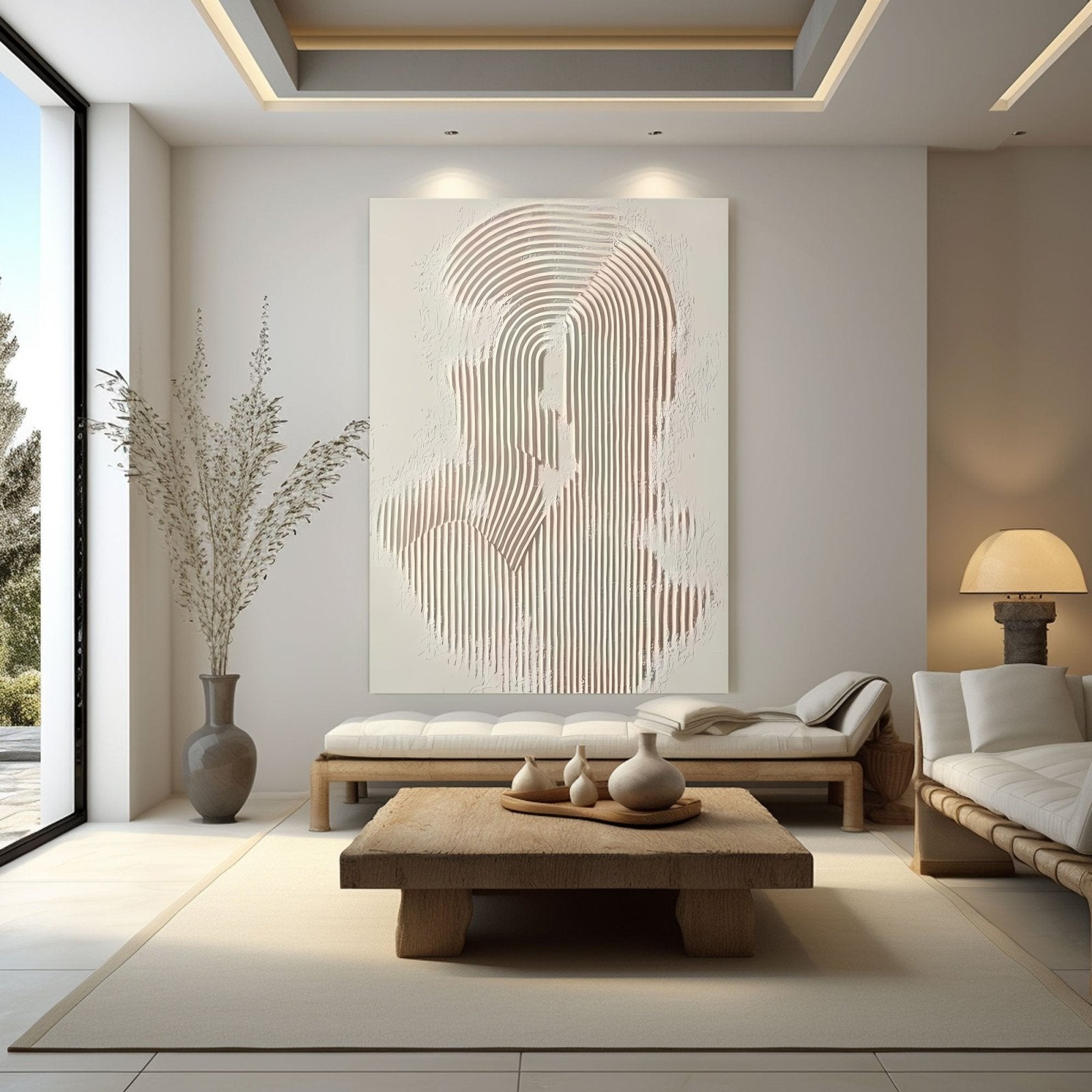 Abstract Painting "Linien Geheimnisvoll” - nukeart