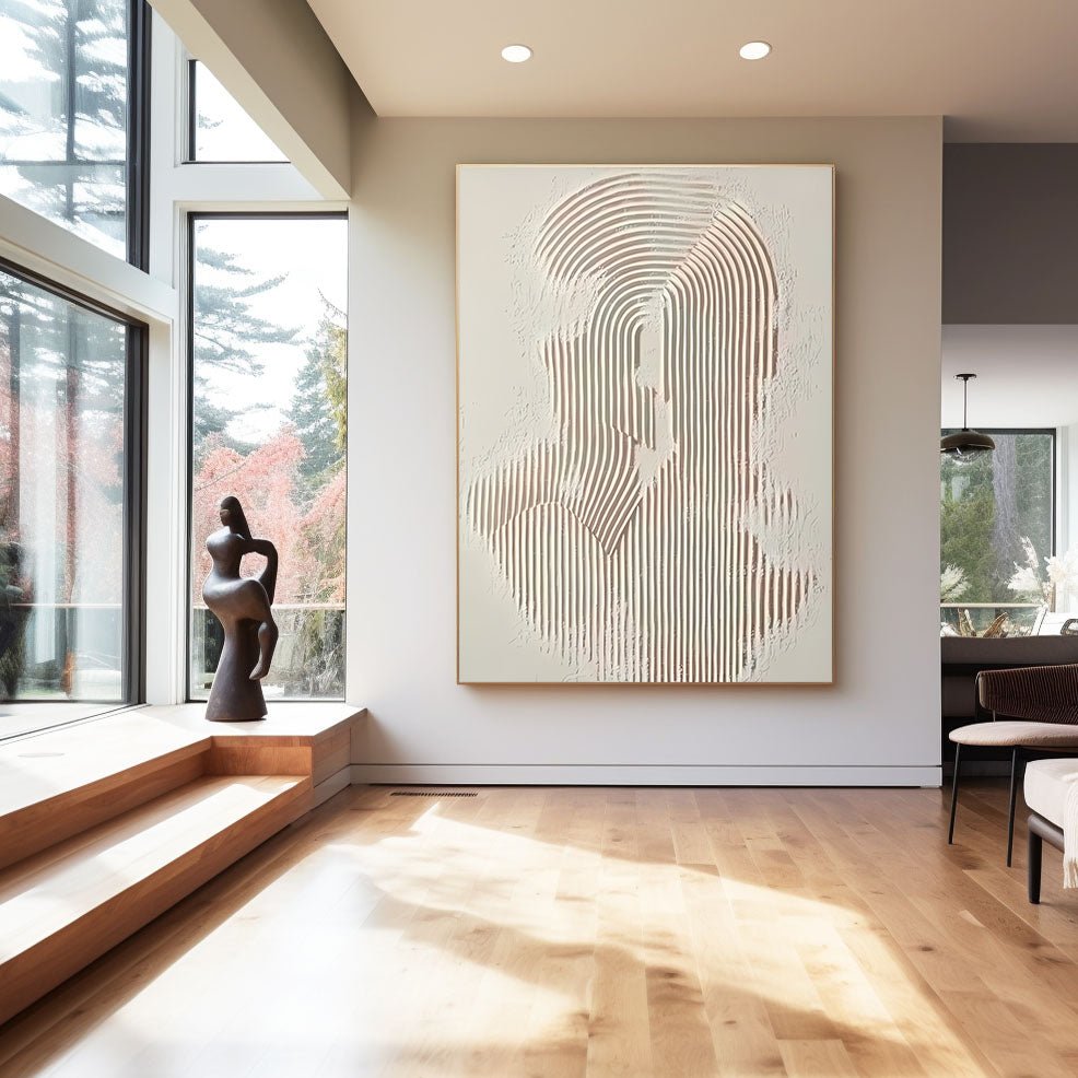 Abstract Painting "Linien Geheimnisvoll” - nukeart