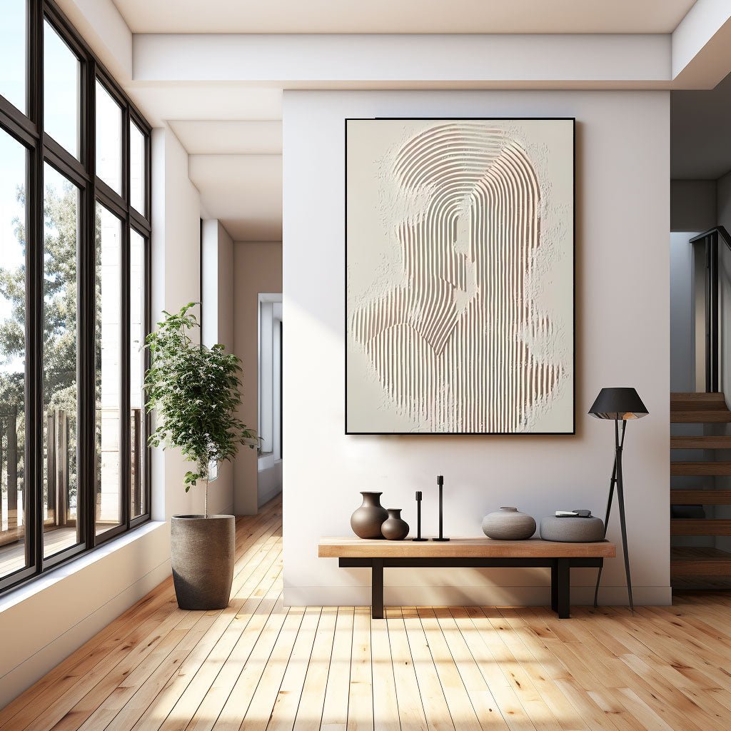 Abstract Painting "Linien Geheimnisvoll” - nukeart